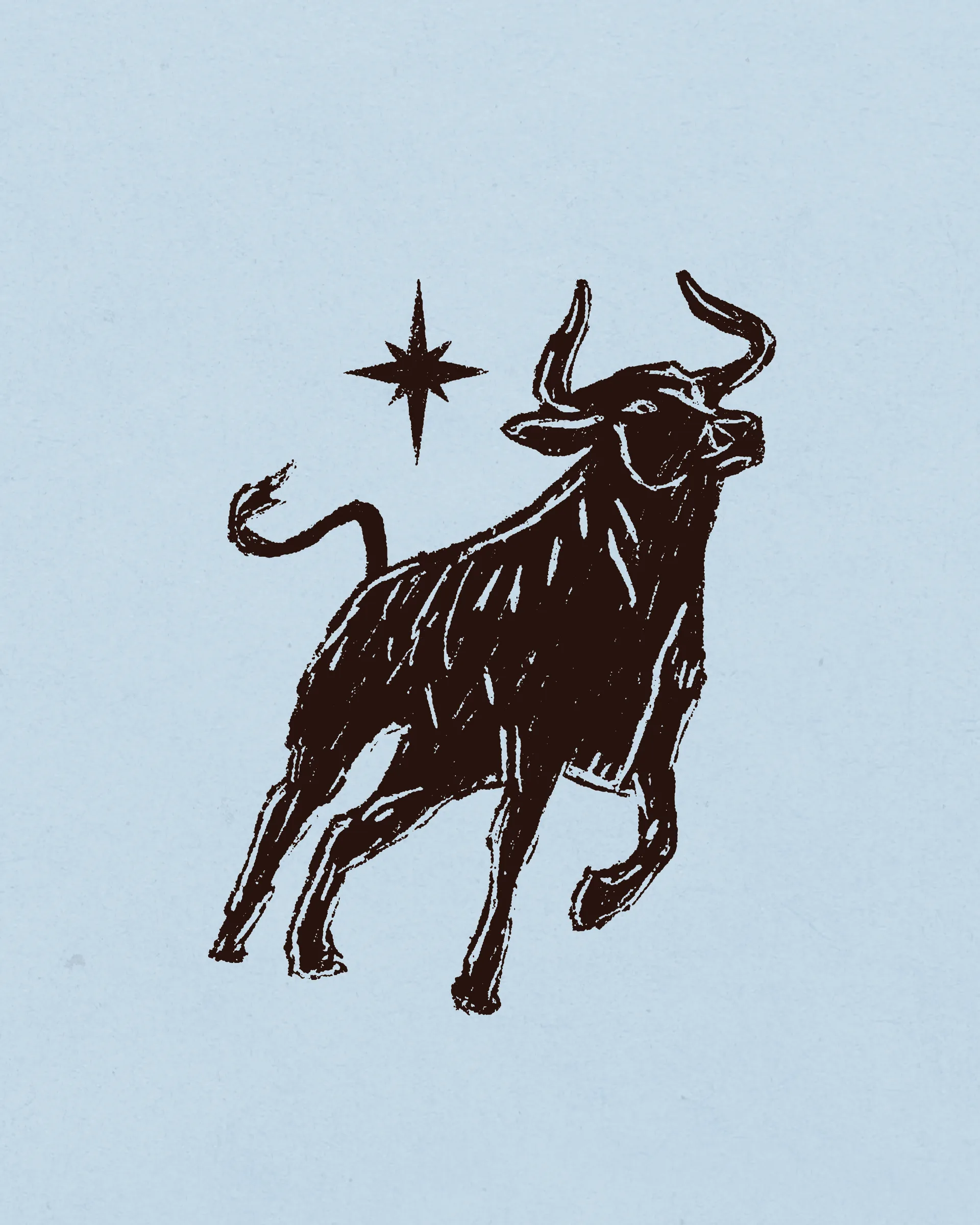 Nueva ilustración del toro de Antares — símbolo reinterpretado